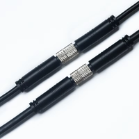 Connecteur Électrique Circulaire Droit Étanche M8 Mâle-Femelle 4, 5 ou 6 Broches pour Capteur, Câble en Cuivre Personnalisé