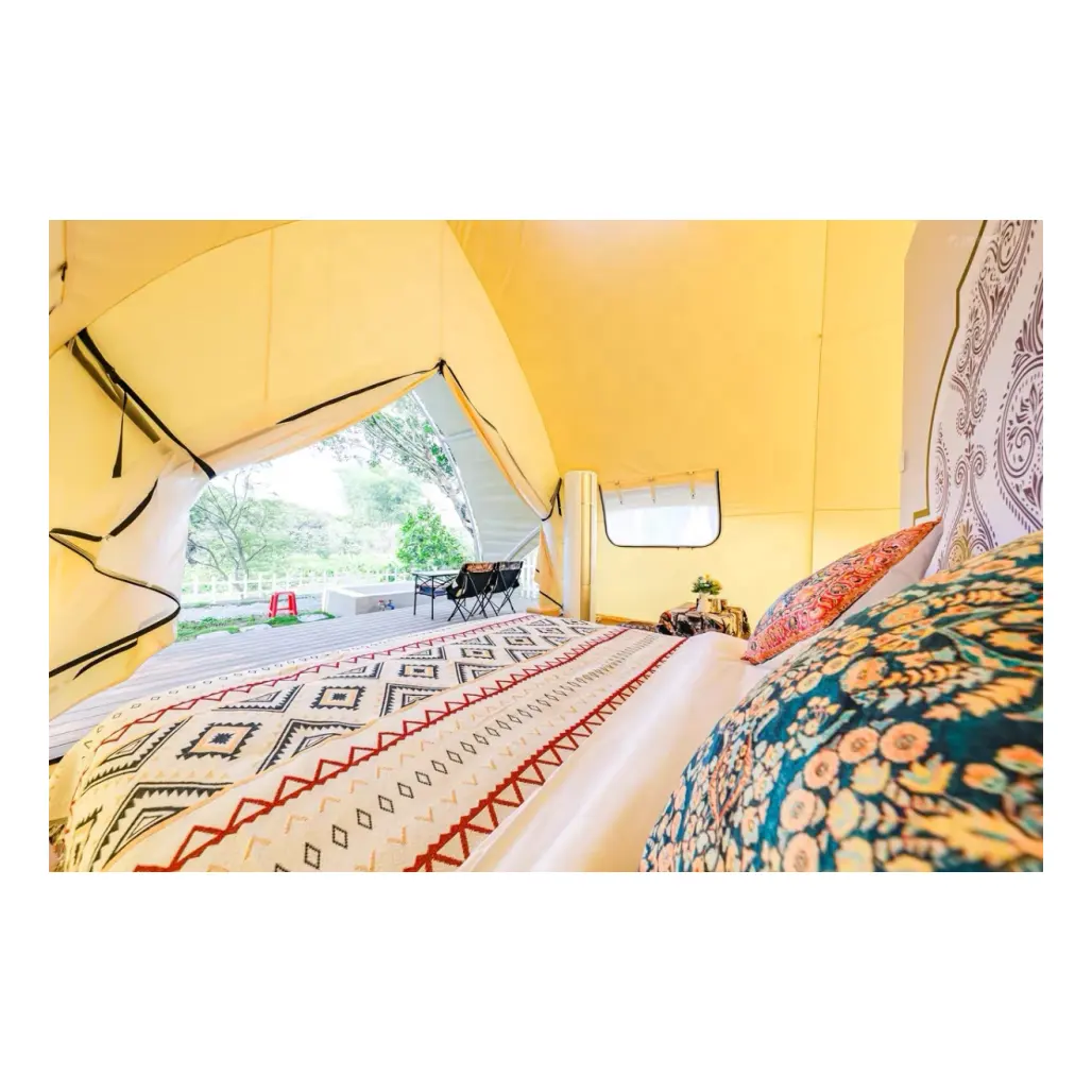 Tende da campeggio di qualità di qualità rustiche-alloggi di tende di lusso nuovo Design tenda a vela impermeabile in Pvc Glamping