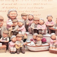 Artisanat en résine, style moderne minimaliste, respectueux de l'environnement, figurine personnalisée à motif de dessin animé, décoration de la maison, cadeau de mariage, papier