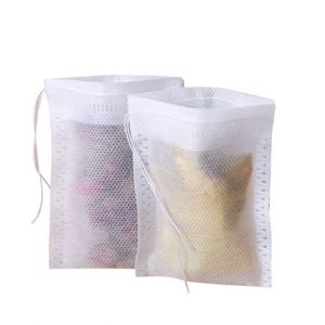 Bolsas de Té Negras Personalizadas al por Mayor, Bolsas de Filtro de Té Vacías Grandes y Extra Grandes de Tela No Tejida con Cordones - Product Image 4