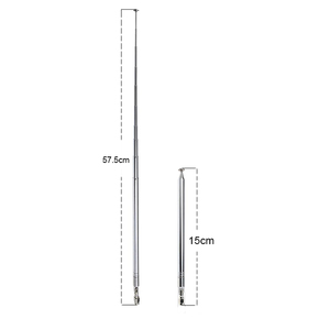 10 Sections Télescopique <span class=keywords><strong>amateur</strong></span> Aérien vhf uhf fm <span class=keywords><strong>hf</strong></span> jambon voiture auto <span class=keywords><strong>radio</strong></span> dab <span class=keywords><strong>antenne</strong></span> - Product Image 1