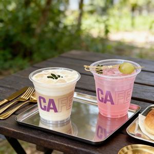 แก้วกาแฟเย็นแบบใช้แล้วทิ้ง พลาสติก PET ใส 98 แคลอรี่ ขนาด 12, 14, 18, 20 ออนซ์ สำหรับเครื่องดื่มเย็น พร้อมโลโก้สั่งทำพิเศษ - Product Image 4