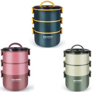 <span class=keywords><strong>Bento</strong></span> pour emporter 306 boîte à lunch en acier inoxydable école réutilisable étudiant déjeuner avec boîte à lunch plus chaud boîtes de chaleur - Product Image 6