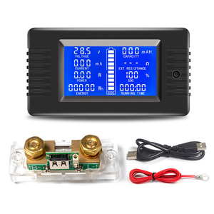 PZEM-015 USB Kỹ thuật số vôn kế công suất điện màn hình <span class=keywords><strong>LCD</strong></span> hiển thị xe Pin điện áp Meter coulometer 100a-500a 2M USB 120V - Product Image 5