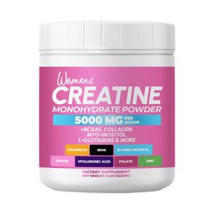 Creatina en Polvo para Mujeres con BCAA, Mioinositol, Colágeno, Biotina, Ácido Hialurónico, Folato, L-<span class=keywords><strong>Glutamina</strong></span>, Vitamina D3, Hierro, <span class=keywords><strong>Zinc</strong></span>, D-Chiro-Maca - Product Image 2