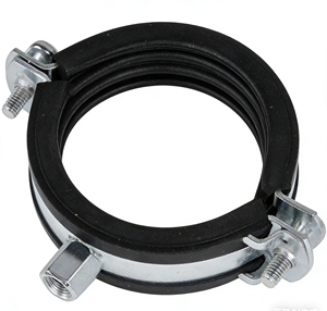 OEM dapat disesuaikan klem pipa baja penjepit gantung dengan mur seng dan sekrup paku - Product Image 1