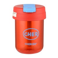 Botol Air Plastik Mini Lucu Transparan 10oz 300ml Grosir Murah, Dapat Digunakan Kembali, dengan Sedotan dan Tutup, untuk Anak Perempuan