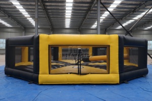 Jeu gonflable commercial Wipeout à pédale avec bras rotatif interactif pour adultes, idéal pour les fêtes et <span class=keywords><strong>la</strong></span> location d'événements - Product Image 2