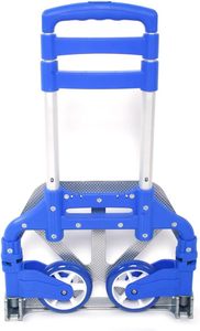 Lightweight Heavy Duty Aluminum Folding Hand <b>Cart</b> 2-Wheel Platform Trolley OEM for Shopping Outdoor Moving <b>Tool</b> Transport - Product Image 3