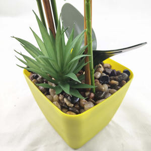 Décoration <span class=keywords><strong>de</strong></span> table d'intérieur, fleurs artificielles <span class=keywords><strong>de</strong></span> graduation, grandes orchidées Phalaenopsis, plante en PE, toucher réaliste, fleurs artificielles roses en <span class=keywords><strong>pot</strong></span> - Product Image 5