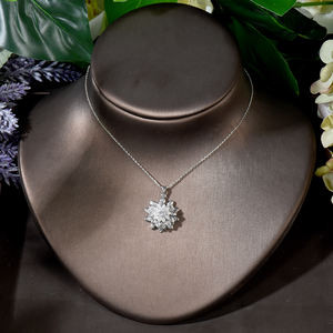 हीवेने स्पष्ट रूप से ऑस्ट्रियन क्रिस्टल हार के लिए महिलाओं की शादी की पार्टी ड्रेस एक्सेसरीज बिजोक्स फीमे N-568 - Product Image 4