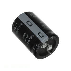Condensateur à travers trou (TH) 820 µF 20 % 200 V, type SNAP TH EET-HC2D821CA, canal fabricant, aluminium - Product Image 1