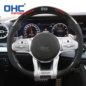 OHC มอเตอร์พวงมาลัยสำหรับ Volante Volant Amg Racing Mercedes Benz W164 Cls W219 LED คาร์บอนไฟเบอร์แท้