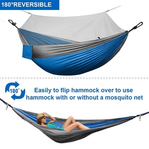 210T Nylon Portable 2 Person Portable Outdoor Parachute Camping Nylon Tent <strong>Hammock</strong> With Mosquito <strong>Net</strong> - Product Image 2