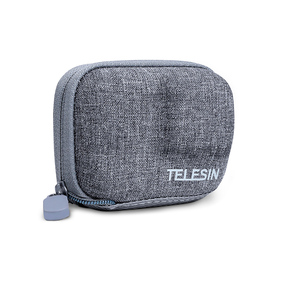 Bolsa Protectora <span class=keywords><strong>Mini</strong></span> Gris Telesin, Estuche de Transporte para <span class=keywords><strong>Go</strong></span> <span class=keywords><strong>Pro</strong></span> <span class=keywords><strong>DJI</strong></span> Insta360 Ace con Soporte de Apertura Parcial para Conectar con Trípode - Product Image 4