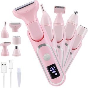 Rasoir électrique multifonction 4-en-1 pour femme, instrument d'épilation, tondeuse sourcils et maillot, utilisation voiture/camping-car, contrôlé par application (version anglaise) - Product Image 1