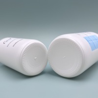 Botella Cosmética de Alta Calidad de 120 ml, Botella Redonda de Vidrio Blanco con Tapa de Rosca