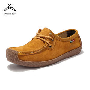 Chaussures plates à lacets pour femmes, chaussures souples et décontractées de grande taille, chaussures plates de styliste pour la <span class=keywords><strong>marche</strong></span>, chaussures plates en caoutchouc de haute qualité - Product Image 5