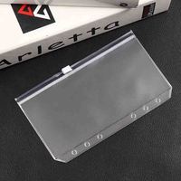 Großhandel A5 A6 Wasserdichte klare PVC-Umschlag-Akten box Dokumenten tasche Reiß verschluss taschen mit Reiß verschluss und Ring löchern