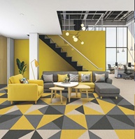 Dalles de moquette modulaires amovibles en nylon pour bureau, prix abordable, modernes, fabriquées à la machine, pour usage sur sols en moquette et carrelage.