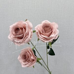 Artificial Roses Single Branch <b>Silk</b> <b>Flower</b> High Simulation Wedding Home Decorations - Product Image 4
