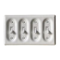 Interruptor de Pared de Palanca Doble de Cerámica Estilo Vintage para Puerta/Hall, Hecho a Medida para Uso Doméstico, Origen Fuzhou