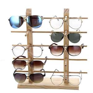 Meilleur vendeur, présentoir à bijoux multi-paires, support de rangement en bois moderne debout - Product Image 6