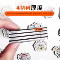 Aimant de réfrigérateur en acrylique de haute qualité, créez votre propre design, logo personnalisé, aimant de réfrigérateur personnalisé pour la promotion et les cadeaux