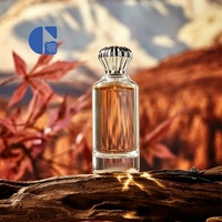 Flacon de parfum en verre transparent cylindrique vide de 100 ml, base épaisse, flacon de parfum avec bouchon argenté, logo personnalisé, emballage de parfum
