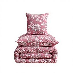 Parure de draps modernes en polyester tissé, taille Queen, avec drap plat 400TC, deux taies d'oreiller et drap-housse - Product Image 1