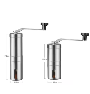 Molinillo de Café Manual Portátil de Acero Inoxidable para el Hogar, Molinillo de Café Manual con Muelas de Cerámica, Ajustes Regulables, Herramientas Portátiles de Manivela - Product Image 6