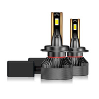 Faros LED de 120W con Disipación de Calor de Doble Tubo de Cobre, Súper Brillantes, Enfoque H7, Lámpara LED Modificada para Automóvil con Decodificador