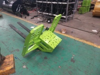 Fourche à palettes pour excavatrice avec logo personnalisé, fourche pour engins de construction, service OEM