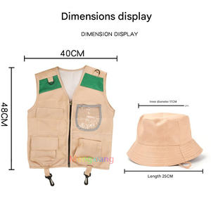 Conjuntos <span class=keywords><strong>de</strong></span> <span class=keywords><strong>traje</strong></span> <span class=keywords><strong>de</strong></span> explorador <span class=keywords><strong>de</strong></span> verano para niños, chaleco <span class=keywords><strong>de</strong></span> aventura para acampar, sombrero <span class=keywords><strong>de</strong></span> <span class=keywords><strong>pescador</strong></span>, herramienta <span class=keywords><strong>de</strong></span> exploración, conjunto <span class=keywords><strong>de</strong></span> captura <span class=keywords><strong>de</strong></span> insectos <span class=keywords><strong>de</strong></span> Arqueología - Product Image 5