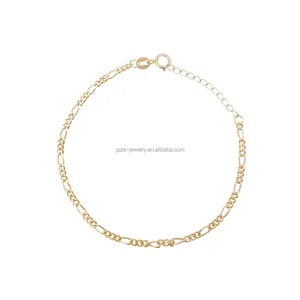 Braccialetto in oro reale 18 carati di Design di lusso bracciale a catena Franco gioielleria raffinata Design personalizzato fornitore cinese di alta qualità
