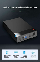 Casing Hard Drive 3.5 Inci USB 3.0 Ke SATA Casing HDD SSD Eksternal 5Gbps Mendukung Drive SATA 2.5 3.5 dengan Adaptor Daya untuk PC