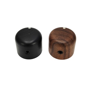 Accessoires d'instruments de musique Guitare acoustique électrique haut de gamme Volume Tone Boutons en bois Palissandre Ebène Potentiomètre à pois Capuchons - Product Image 1