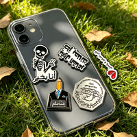 Meistverkaufte Kreative Metall-Abzeichen-Aufkleber Metallaufkleber zur Handydekoration Kundenspezifischer Großhandel Personalisierte Dekorative Geschenke