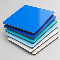 Panneau composite en aluminium brillant de 3 mm, revêtement FEVE, couleur personnalisée pour revêtement mural extérieur