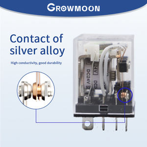 H63p ממסר h63p ביניים קטן 220v עם בסיס - Product Image 3