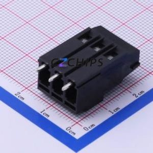 DB128H-5.08-3P-BK-S Screw Terminal Block Through hole Component (THT),P=5.08mm Connector 1x3P 5.08mm Black Through Hole - Product Image 2