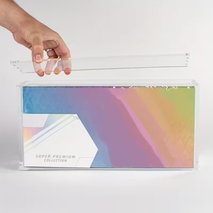 קופסת תצוגה אקרילית מגנטית מודרנית ידידותית לסביבה לכרטיסי TCG Prismatic Evolutions SPC - Product Image 4