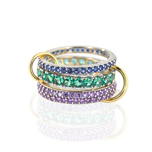 Anello Geometrico Forever <span class=keywords><strong>Star</strong></span> per Donna con Micro-Incastonatura di Zirconi, Gioiello Raffinato in <span class=keywords><strong>Argento</strong></span> Sterling 925 Placcato Oro per Matrimonio - Product Image 4