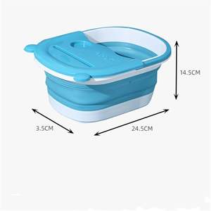 Baignoire pliable en plastique pour les pieds, seau de trempage portable isolé pour massage des pieds jusqu'au mollet, bassin de bain à domicile - Product Image 5