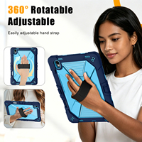 Étui robuste pour tablette Samsung Galaxy Tab S12 Plus 12,4 pouces avec rotation à 360° °   Housse de protection avec sangle de maintien rotative