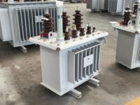 Transformateur de distribution triphasé immergé dans l'huile S11 11kV 50kVA 80kVA 100kVA, transformateur de puissance haute efficacité 33kV 400V/415V