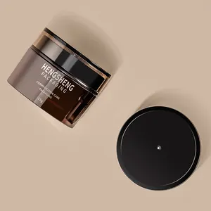 15g Brown Acrylic Cosmetic Packing Round Cosmetic Face Cream Jar
