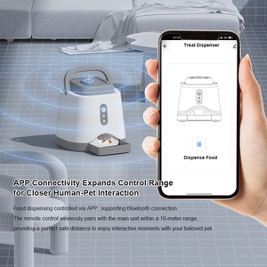 Comedero Inteligente de Lujo para Mascotas con Control por APP, Dispensador de Comida Seca para Perros, Juego de Entrenamiento, Botón de Doble Alimentación - Product Image 5