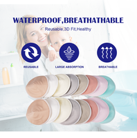 Prix usine Coussinets d'allaitement en bambou bio réutilisables Coussinets d'allaitement lavables pour l'allaitement de bébé
