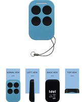 Télécommande RF multifréquence universelle compatible, code fixe, fonction automatique pour porte de garage (300-868 MHz)